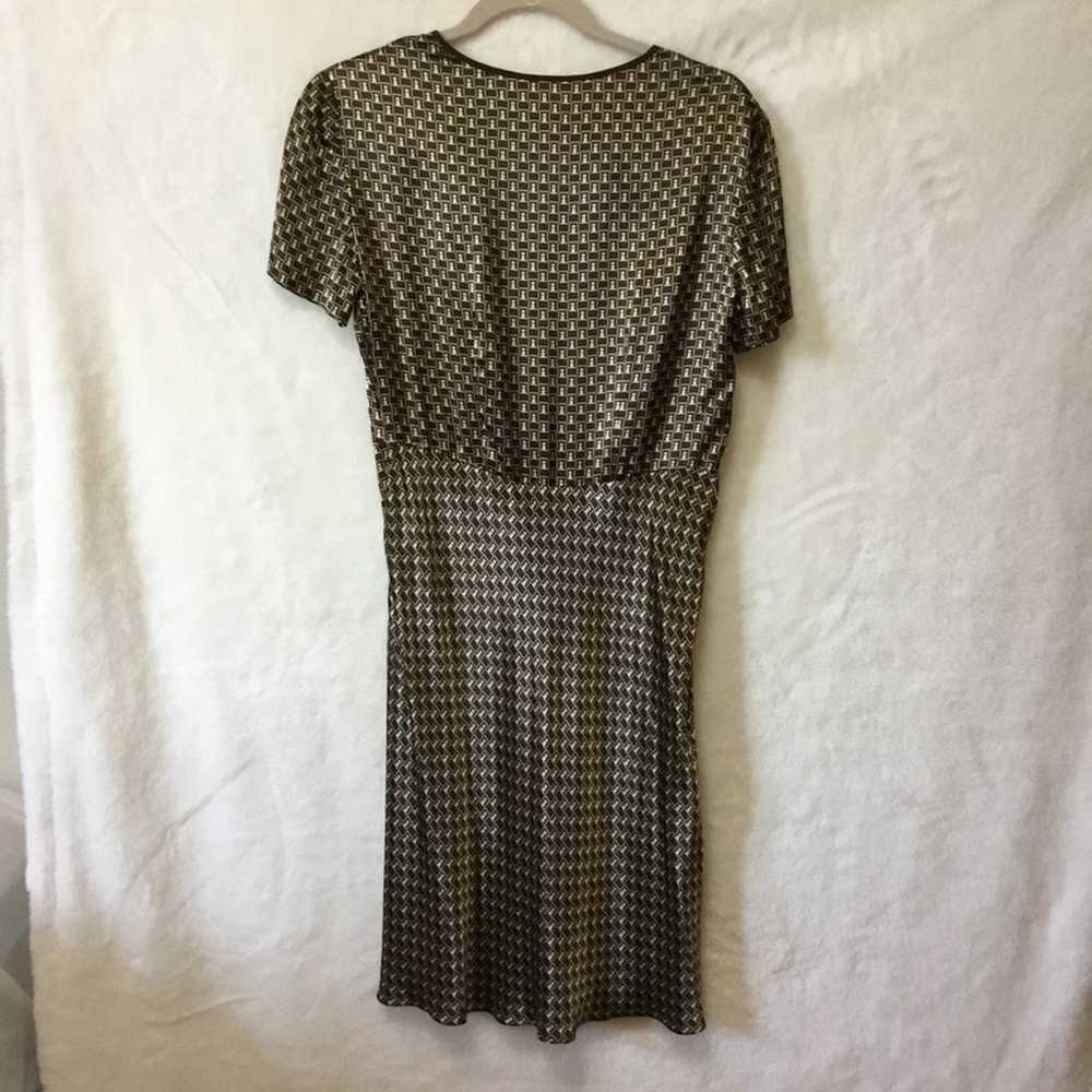 DKNY Brown Vintage Short Sleeve Dress - image 4