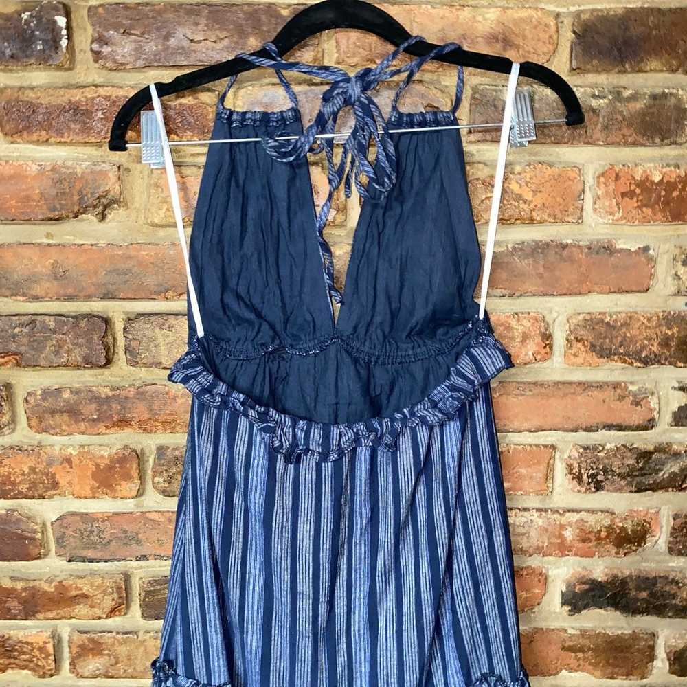 Lulus Navy Blue White Striped Vacay Babe Halter M… - image 5