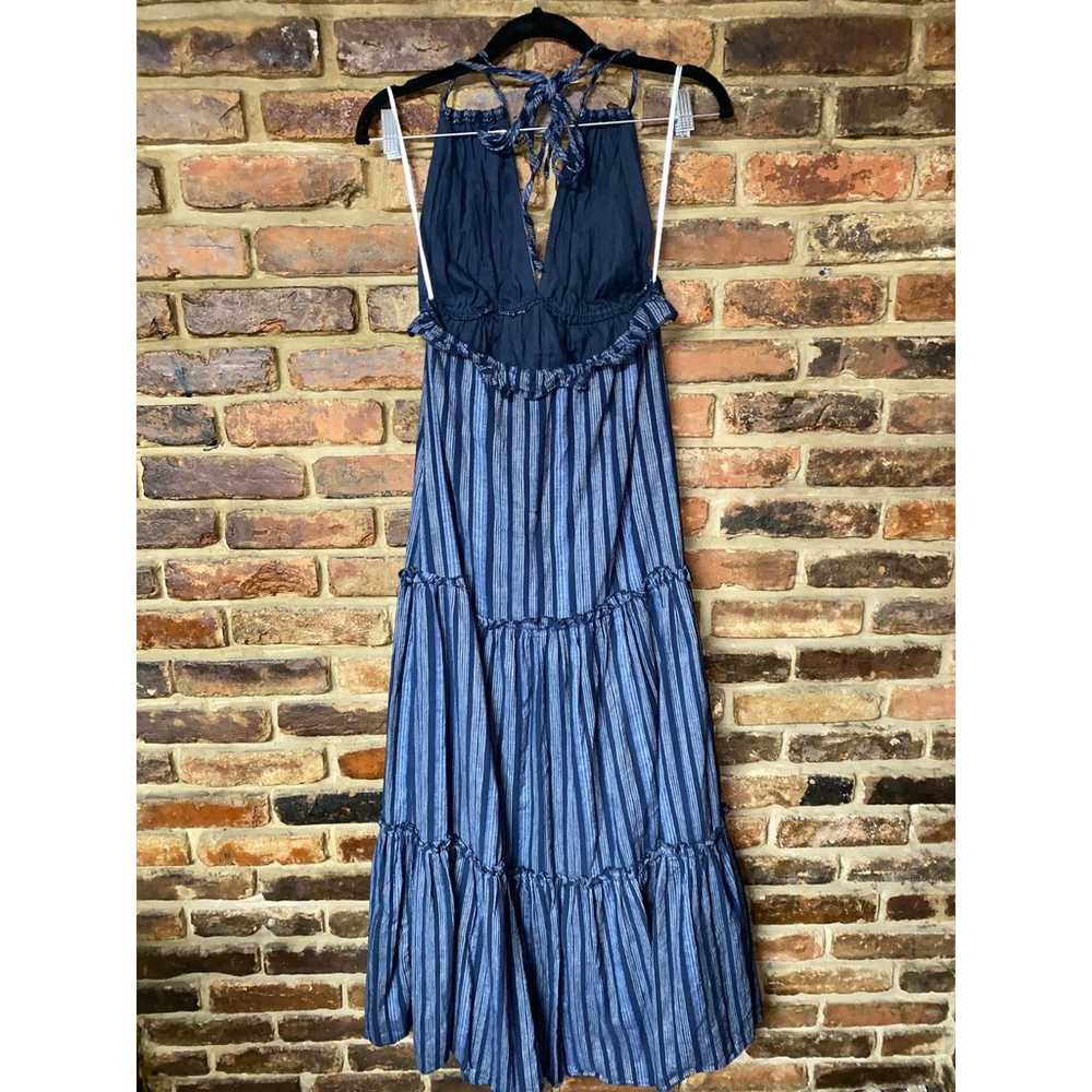 Lulus Navy Blue White Striped Vacay Babe Halter M… - image 6