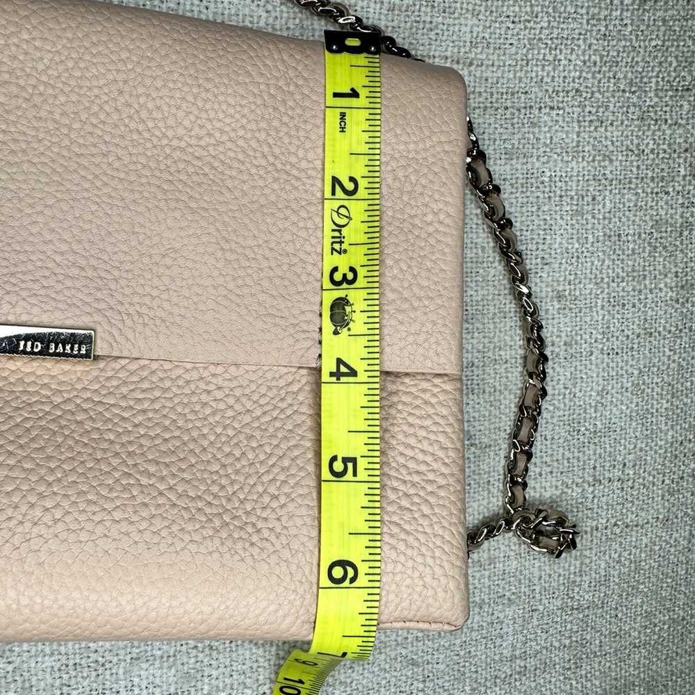 Ted Baker cross body clutch purse bag real leathe… - image 4