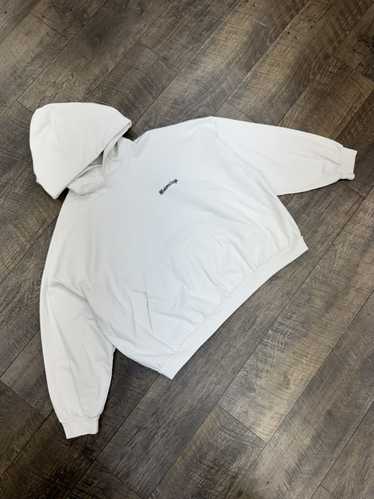 Balenciaga BB HAND DRAWN OVERSIZED HOODIE WHITE (1