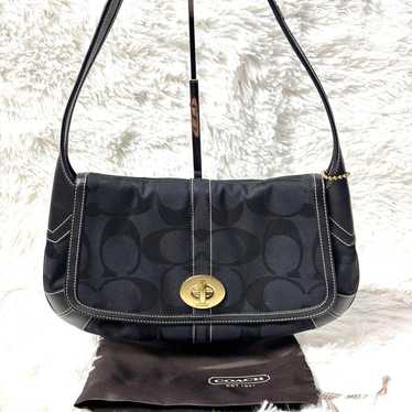 【COACH】Ergo Signature Shoulder Bag One Shoulder Bl