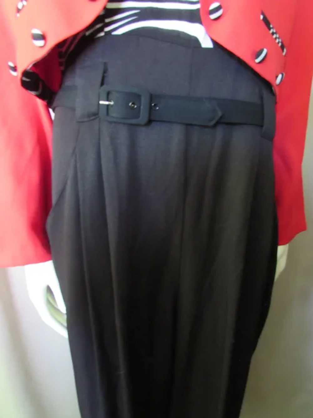 SALE Classy Jacket & Jumpsuit Red & Black White Z… - image 11