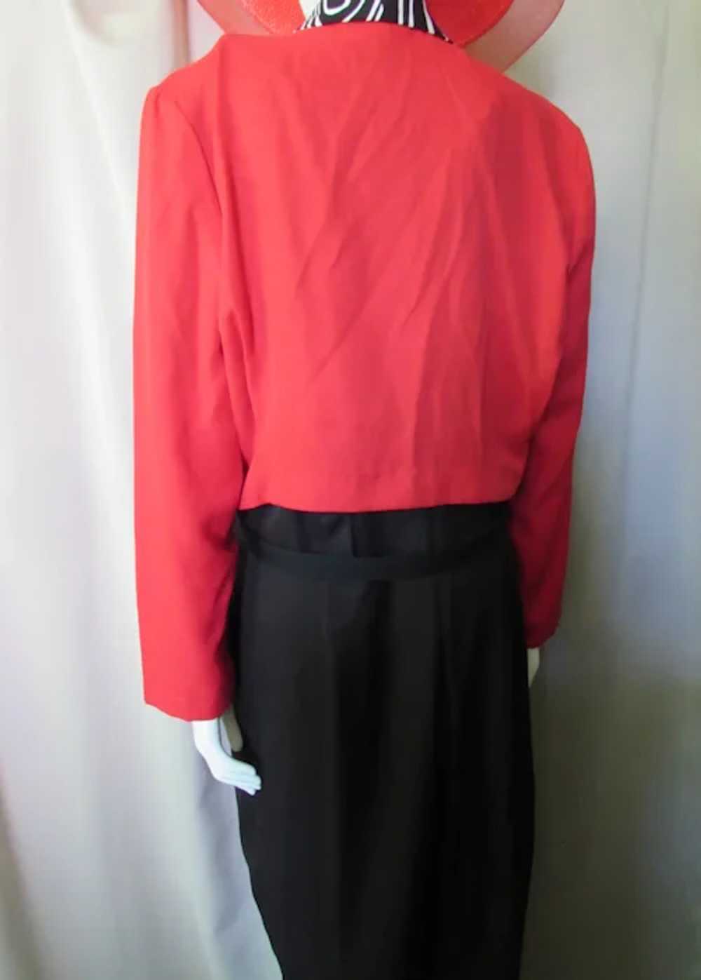 SALE Classy Jacket & Jumpsuit Red & Black White Z… - image 5