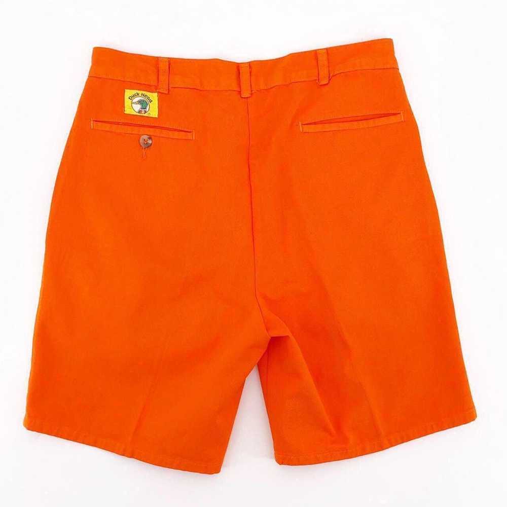 Duck Head × Vintage Duck Head orange pleated shor… - image 2