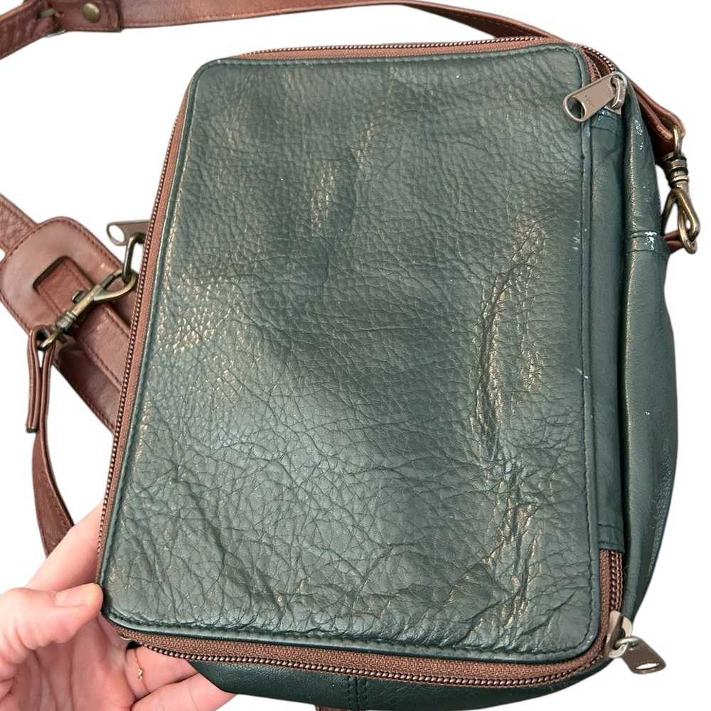 Orvis leather travel every day bag vintage - image 3