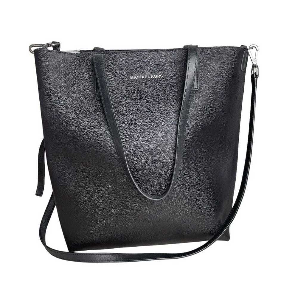 MICHAEL Michael Kors Black Emry Large Leather Tote - image 2