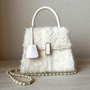 FUR FUR Bi-Color Tweed Bag - image 1