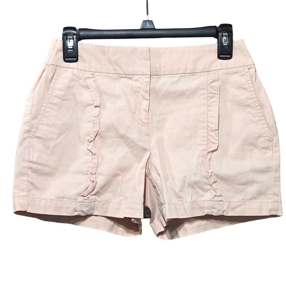 Loft LOFT Pink Ruffle Shorts Size 2 - image 1