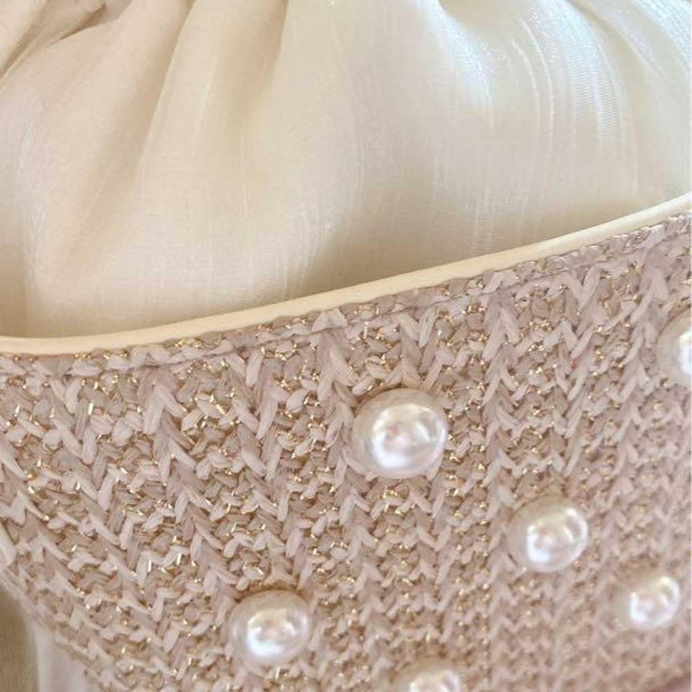 Diana pearl summer straw bag - image 2