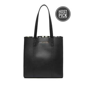 Mark jacobs black leather tote bag