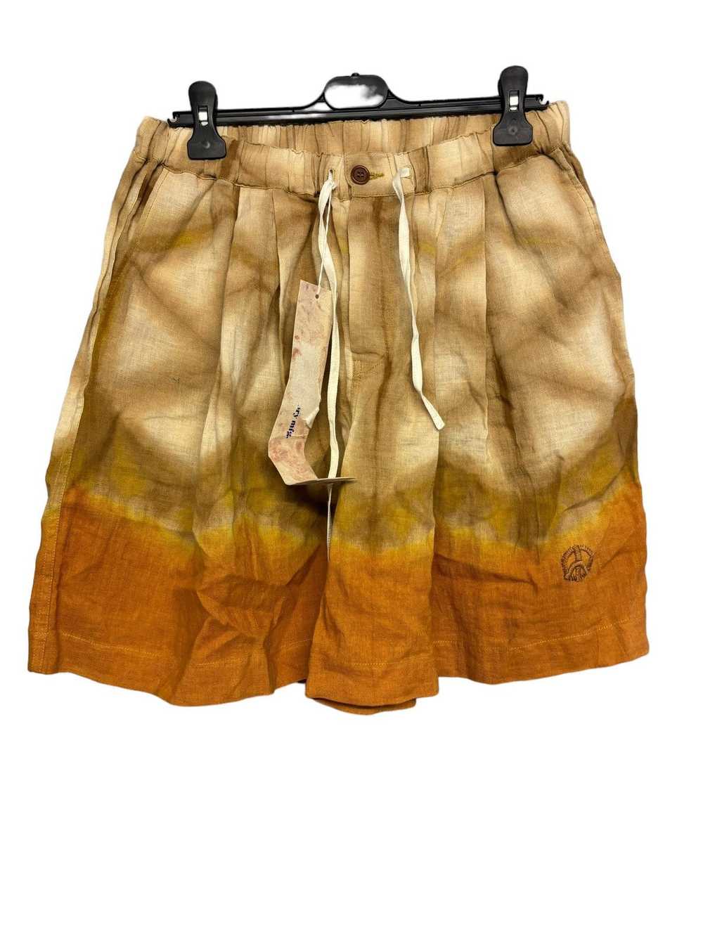 Story Mfg. Story Mfg Orange dye shorts Medium - image 1