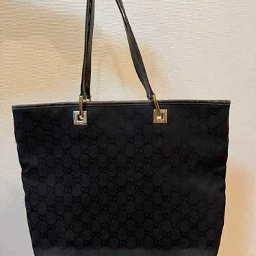 Gucci tote bag black canvas