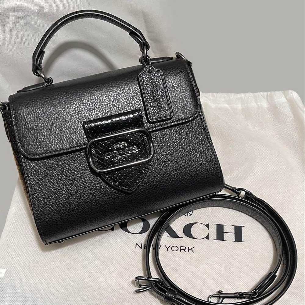 Morgan Top Handle Satchel COACH Black Shoulder Bag - image 1