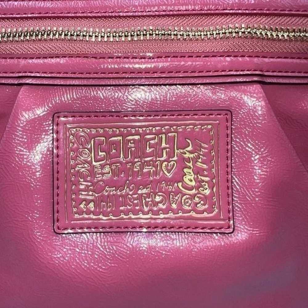 Coach Daisy Liquid Coral Patent Leather Poppy wit… - image 2