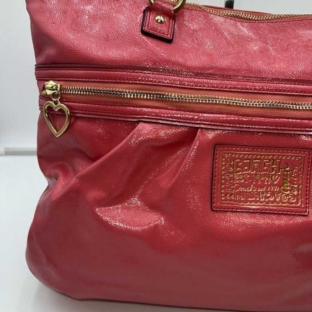 Coach Daisy Liquid Coral Patent Leather Poppy wit… - image 6