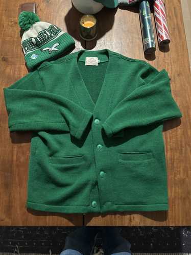 Dehen 1920 DEHEN 1920 Slouchy Green Cardigan - image 1