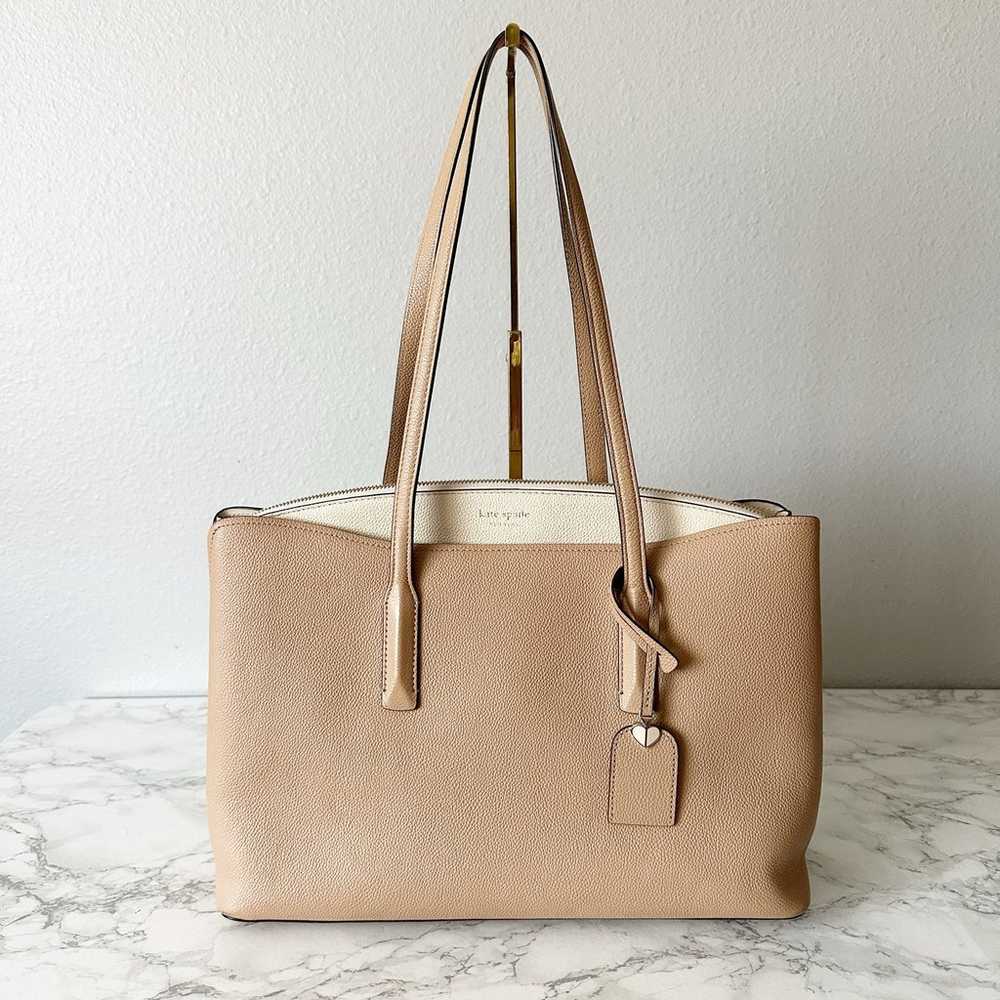 Kate Spade Large Margaux Work Tote Women’s Beige … - image 1