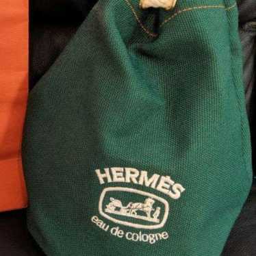 HERMÈS Canvas Bag Green Color Mini Backpack ♡