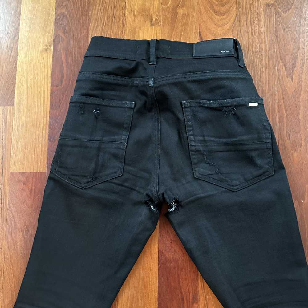 Amiri Stack Jeans in Black (Size 28) - image 3