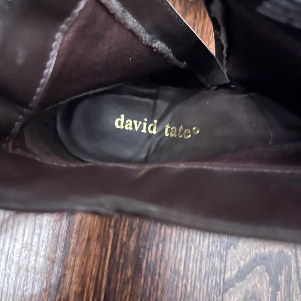 David Tate brown ankle boots, 7.5 - image 7