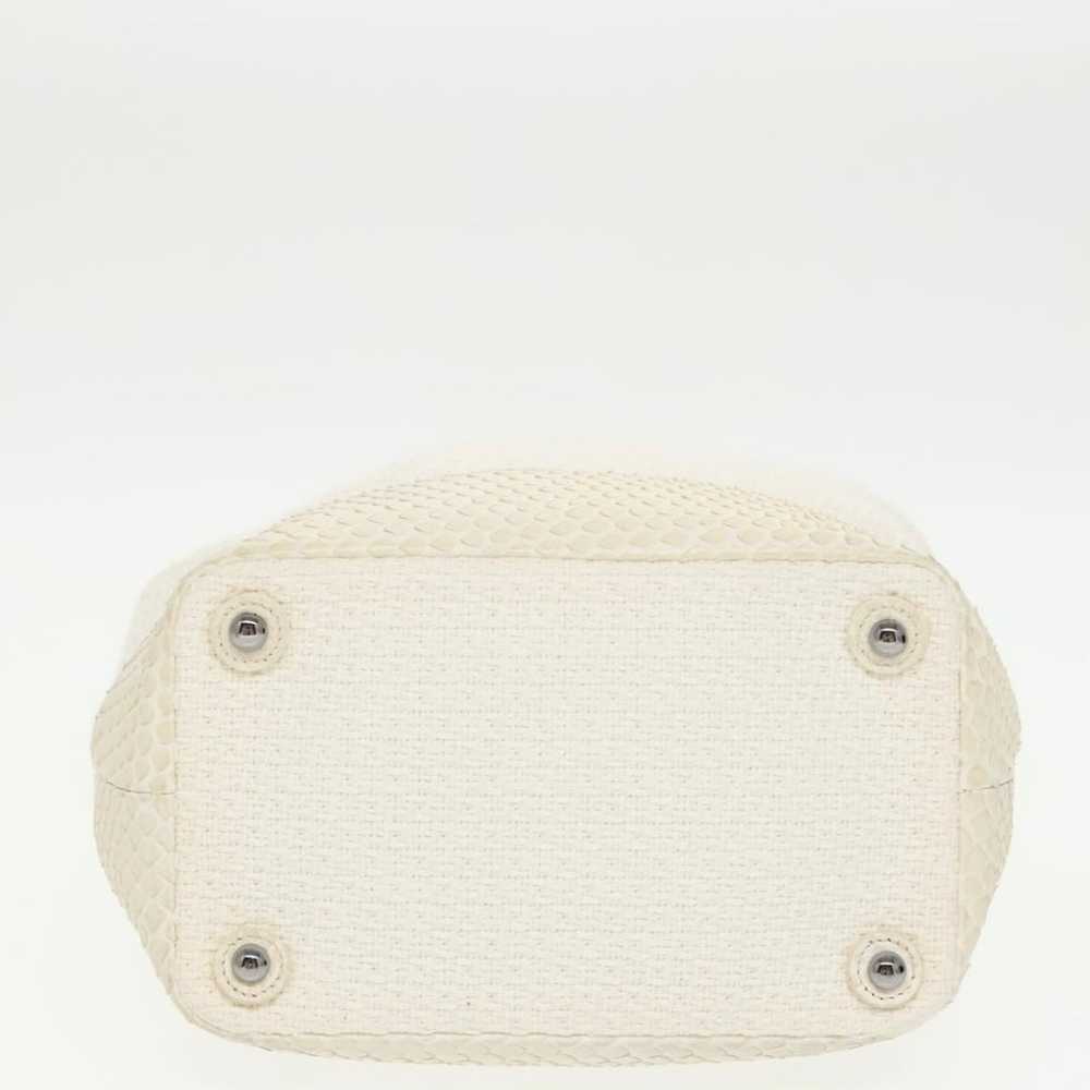 Chanel White Tweed Bucket Bag - image 8