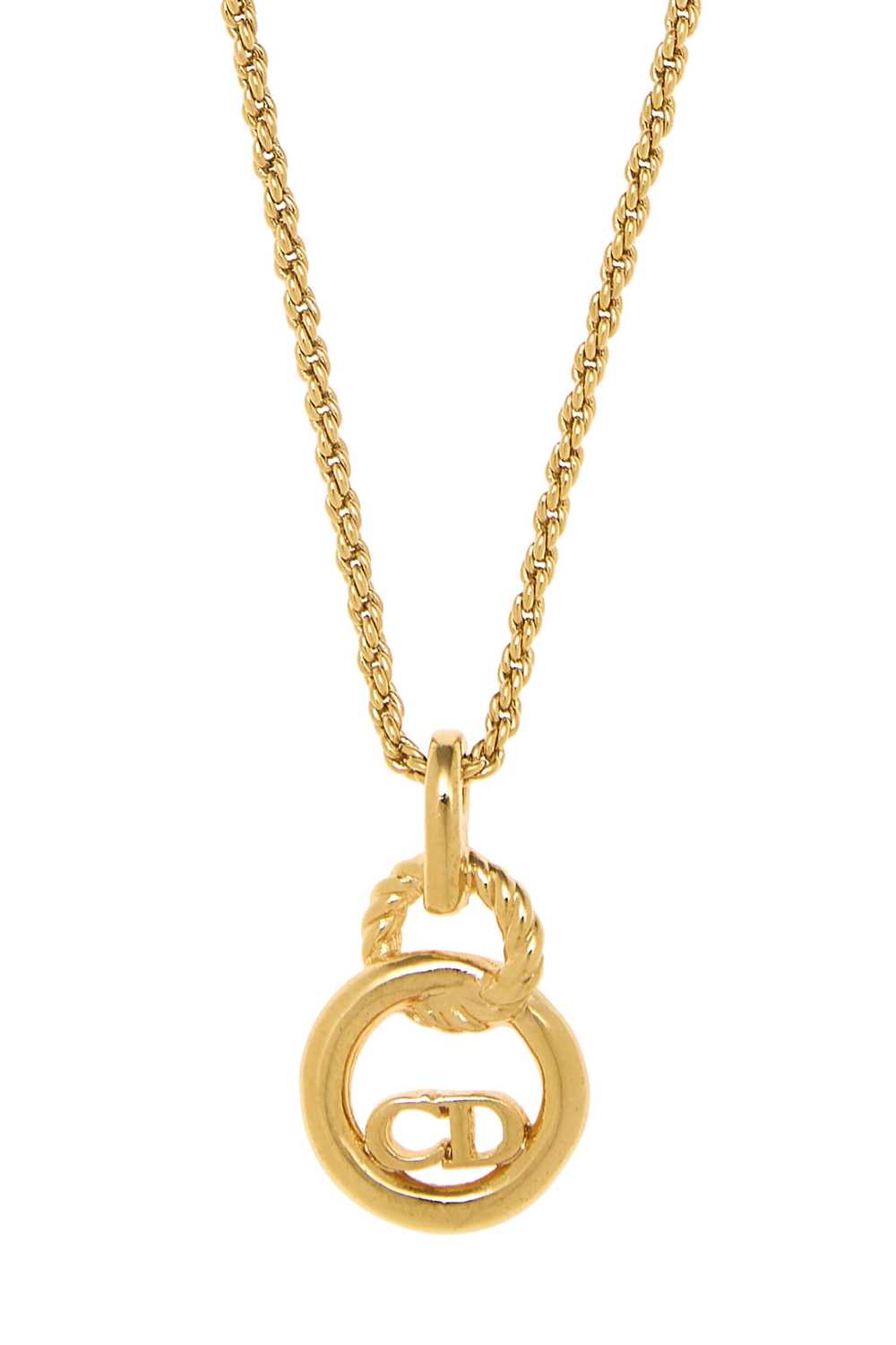 Gold 'CD' Necklace Small Send in SMS Send in Emai… - image 2