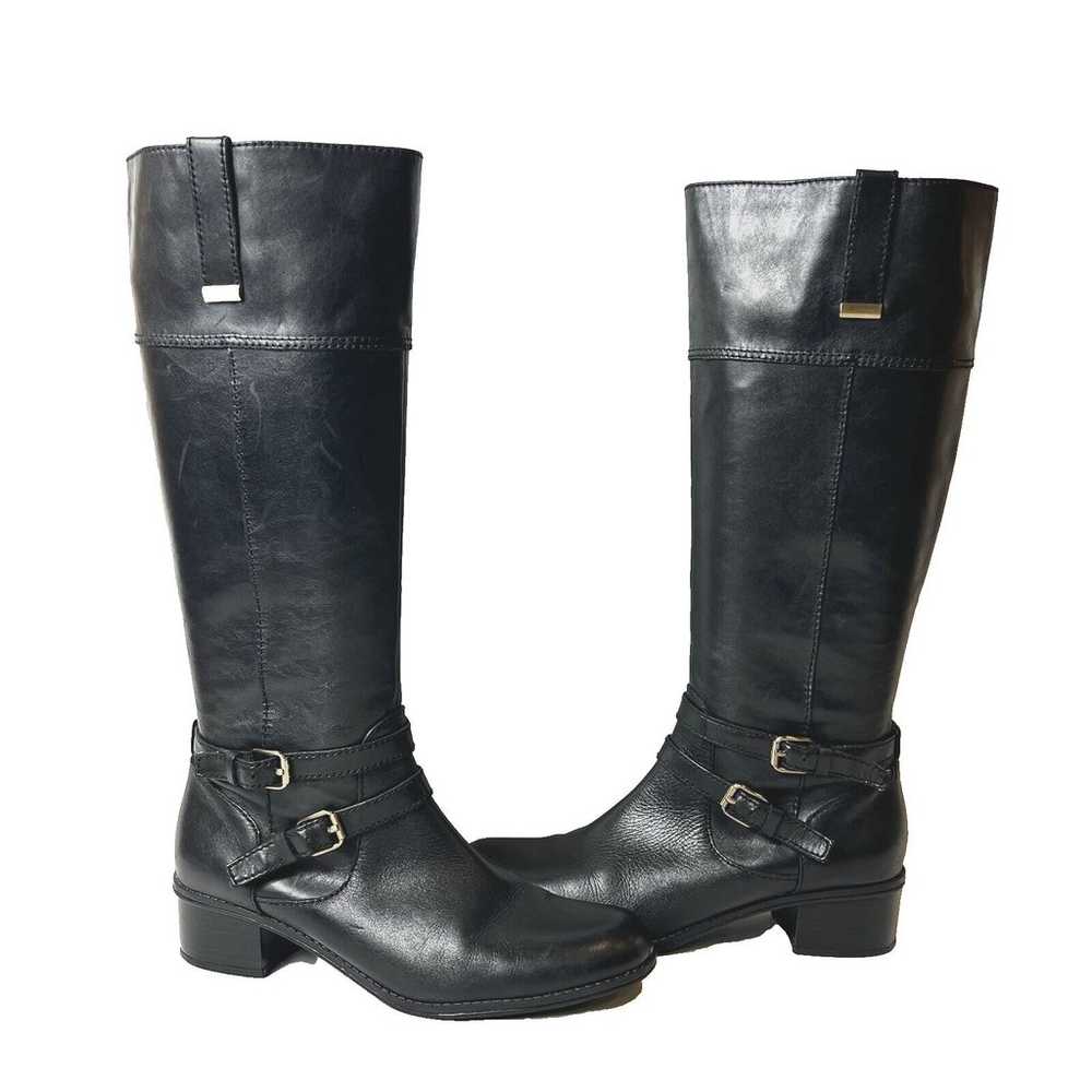 Bandolino Knee High Womens 8M Boots Black Leather… - image 6