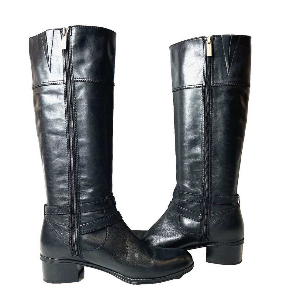 Bandolino Knee High Womens 8M Boots Black Leather… - image 7