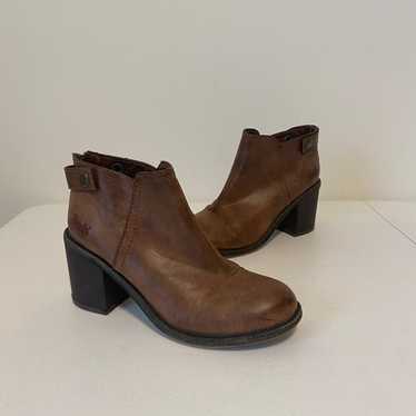 NWOT Blowfish women’s Marra brown leather block h… - image 1