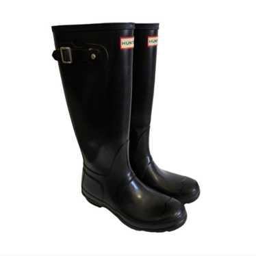 HUNTER Tall Matte Boots - Black