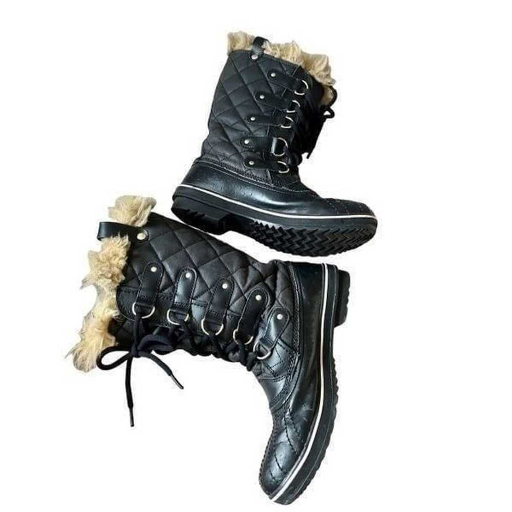 Sorel Joan Of Arctic Boots Black size 8 Snow Lace… - image 2