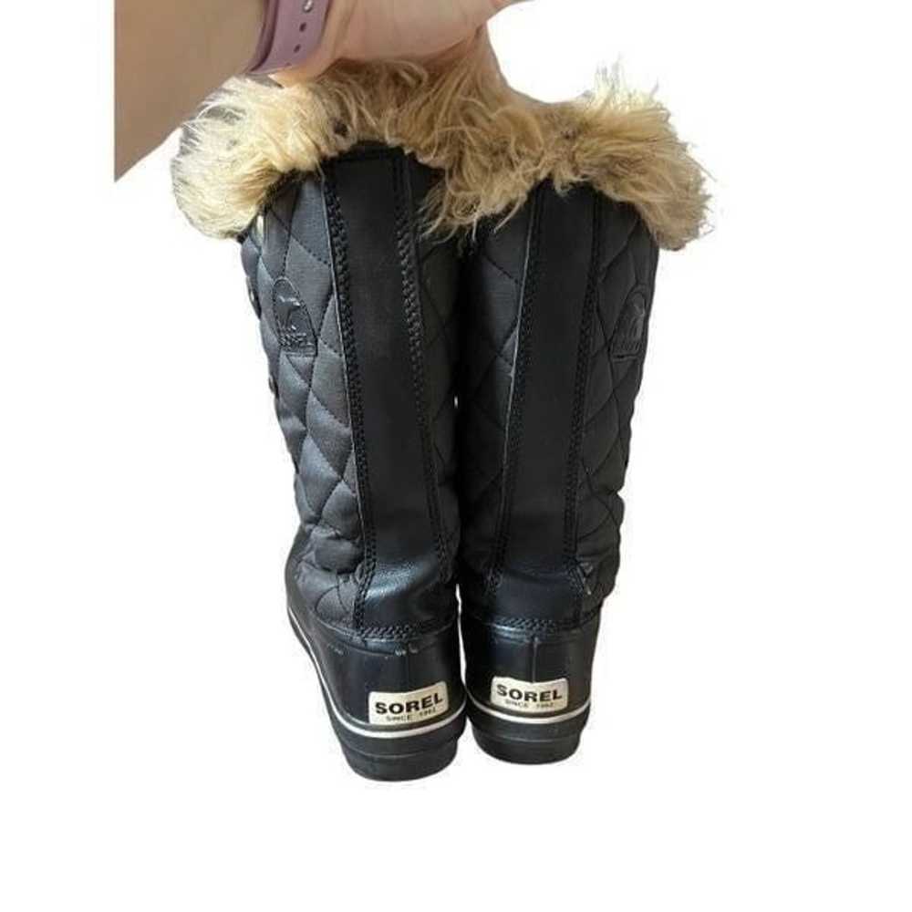 Sorel Joan Of Arctic Boots Black size 8 Snow Lace… - image 3