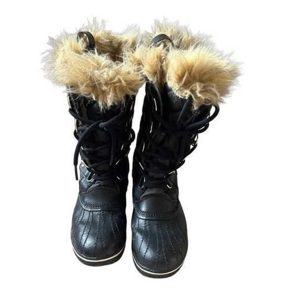 Sorel Joan Of Arctic Boots Black size 8 Snow Lace… - image 8