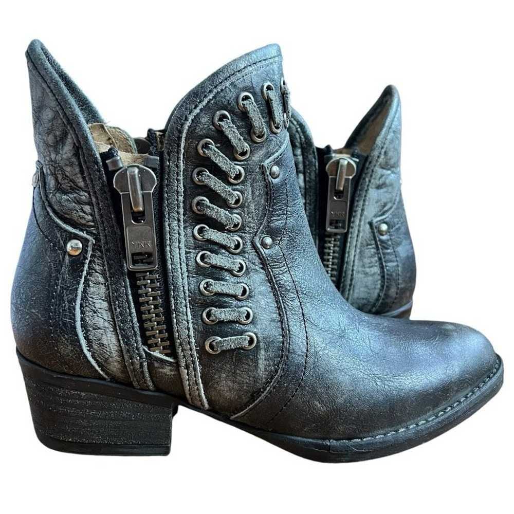 Circle G Ankle Boots Women's 6.5 Western Studs Le… - image 2