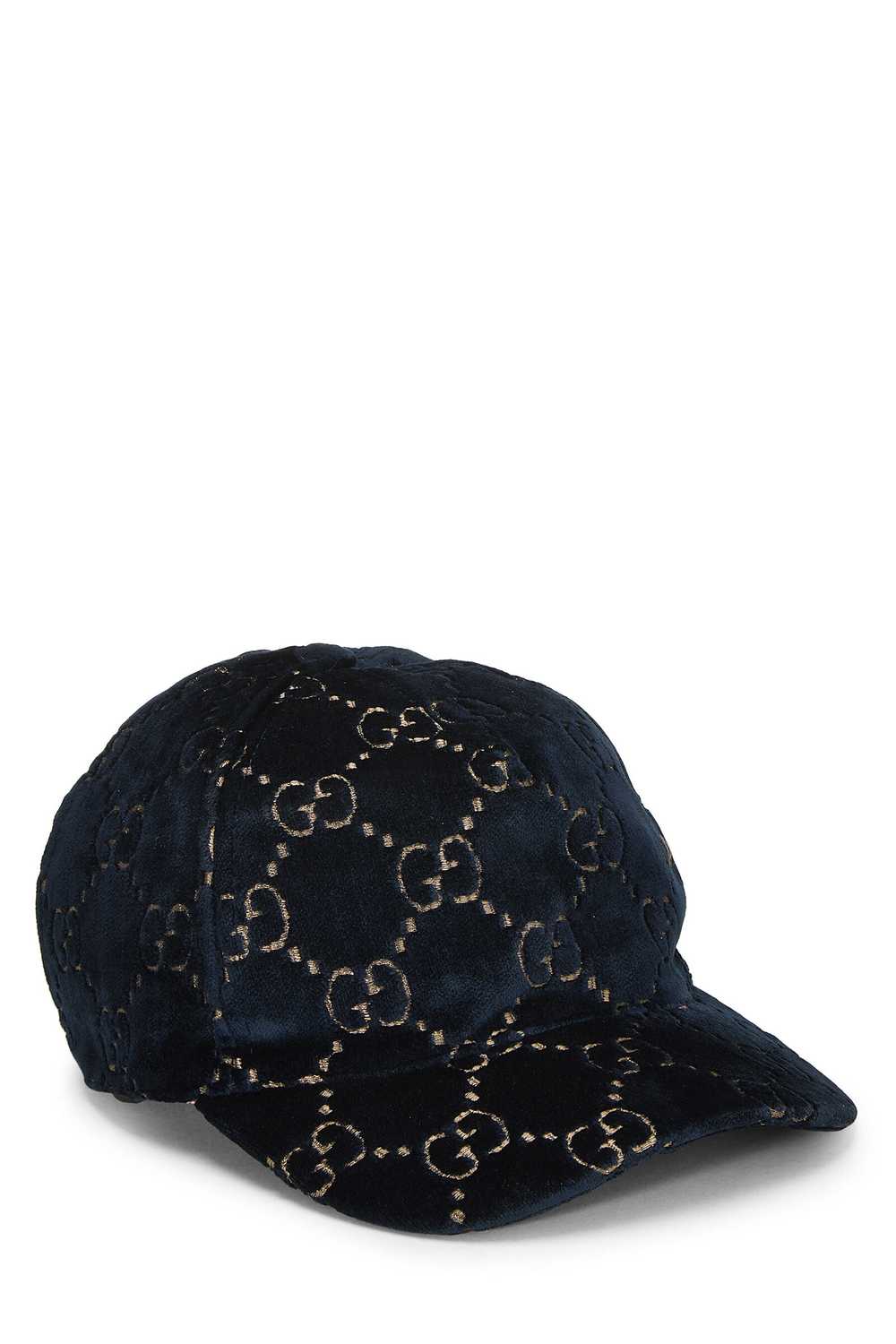 Navy Velvet Baseball Cap Send in SMS Send in Emai… - image 1