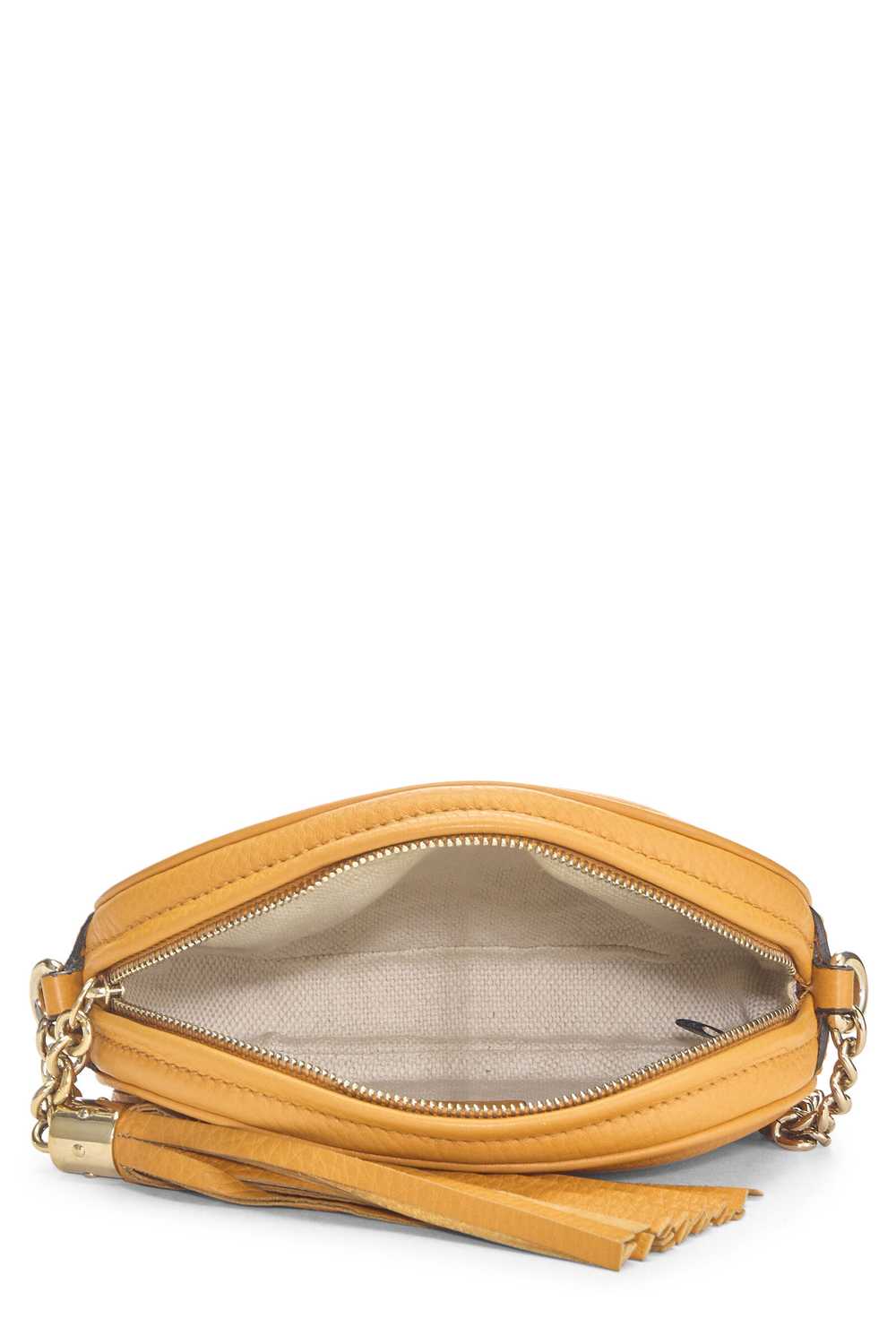 Orange Leather Soho Round Chain Crossbody Mini Se… - image 6