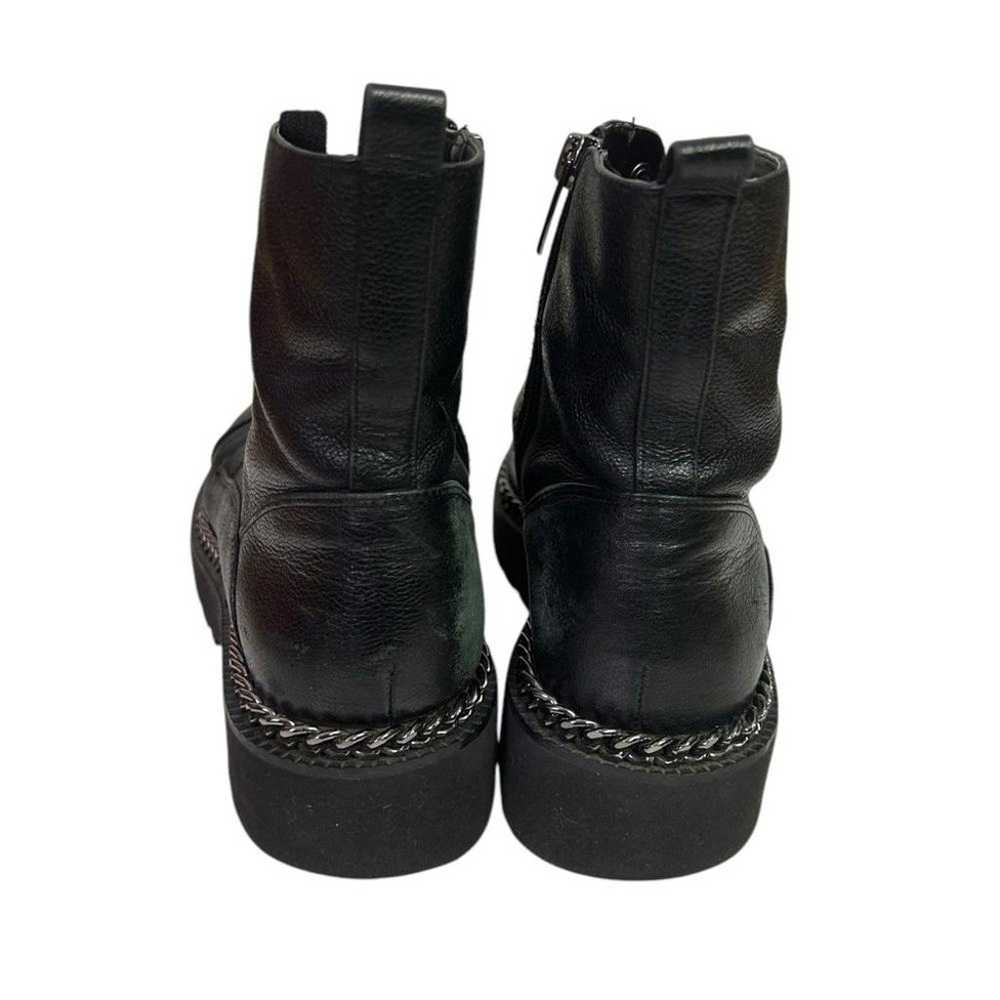 Vince Camuto l Mindinta Black Leather Combat Calf… - image 6