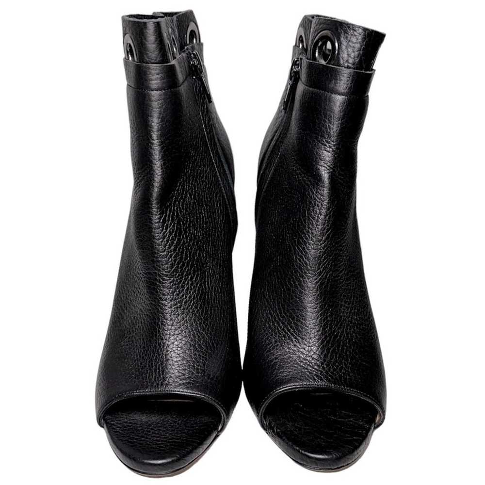 Gianni Marra Women’s 36.5 6.5 Black Pebbled Leath… - image 2