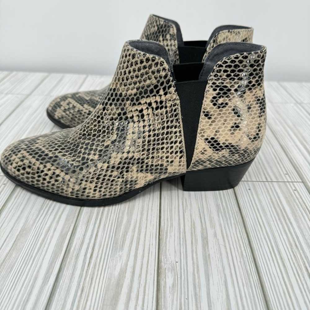 Seychelles ankle boots Chelsea snakeskin print lo… - image 3