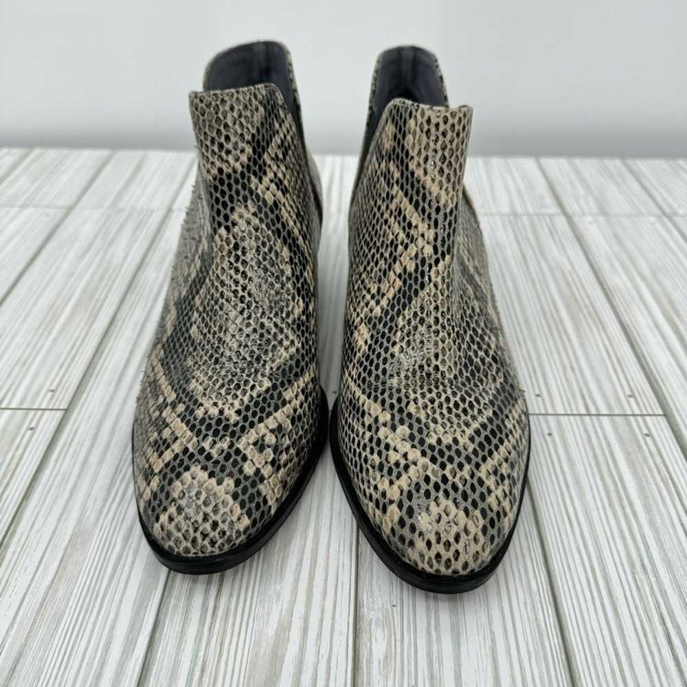 Seychelles ankle boots Chelsea snakeskin print lo… - image 4