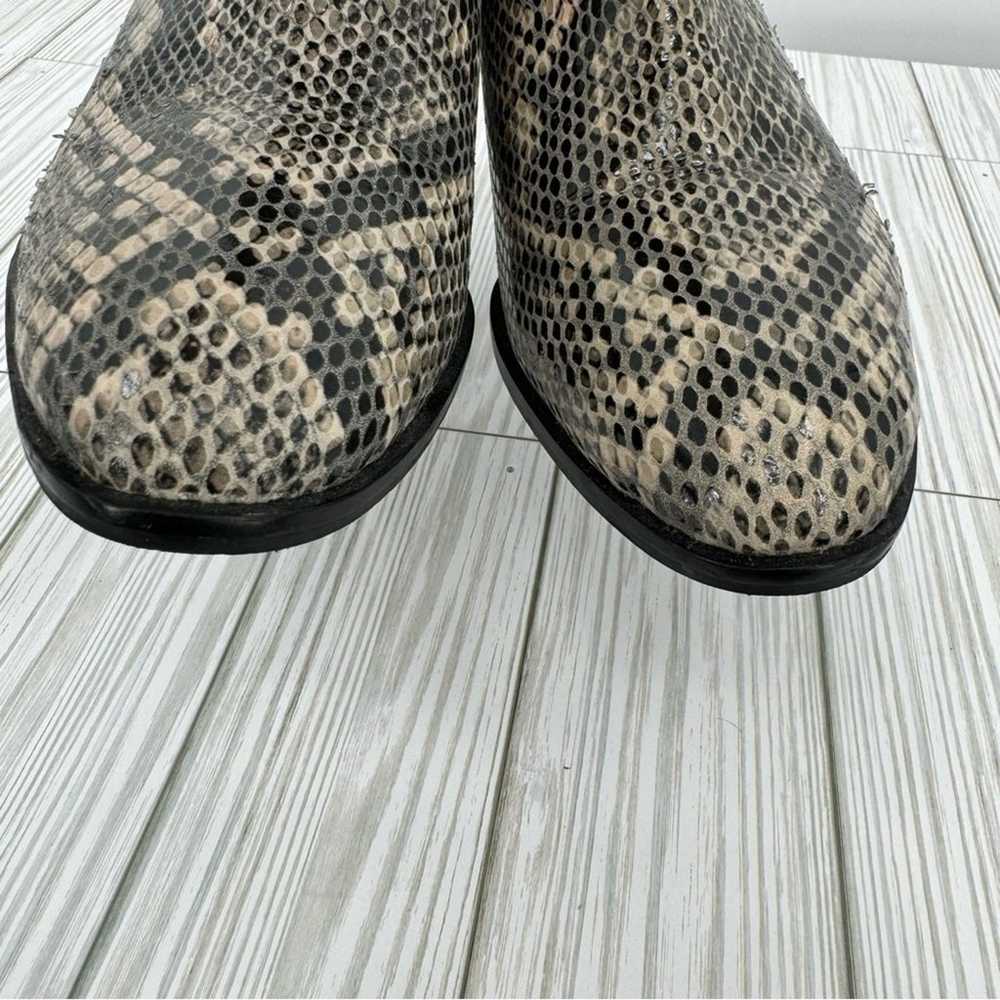 Seychelles ankle boots Chelsea snakeskin print lo… - image 7