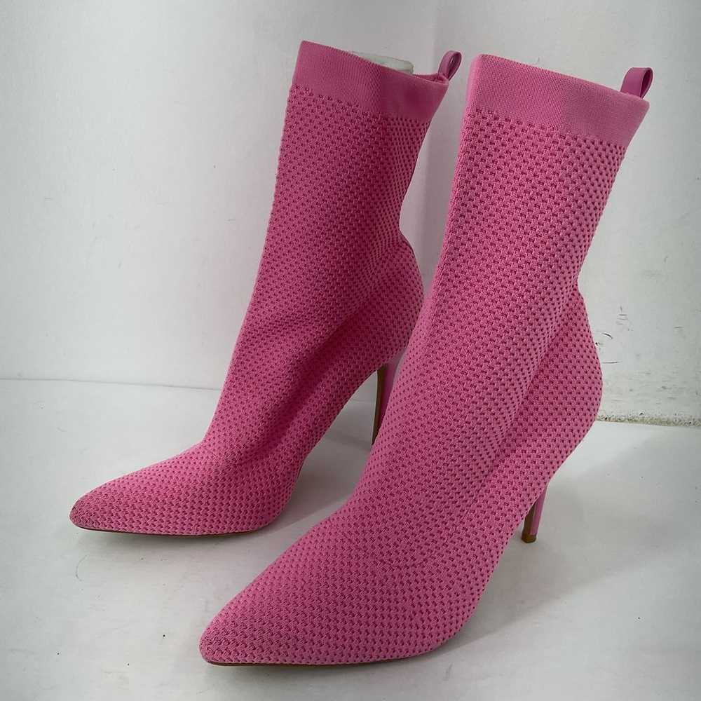 Cape Robbin Pink Sock Heel Boots Size 9 Women's P… - image 2