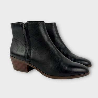 J.Crew Factory Reagan Black Leather Boots Size 8.5