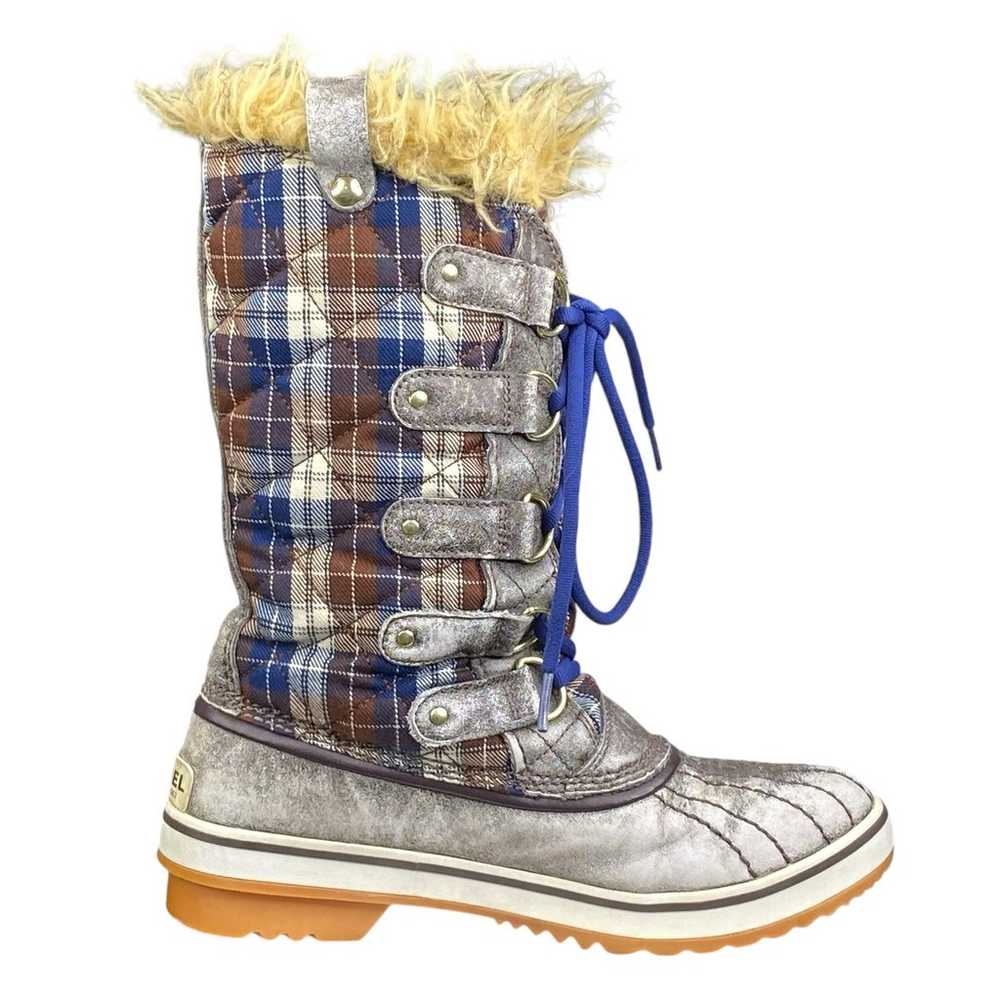 Sorel Women’s Tofino Grey Plaid winter Boot Size … - image 4