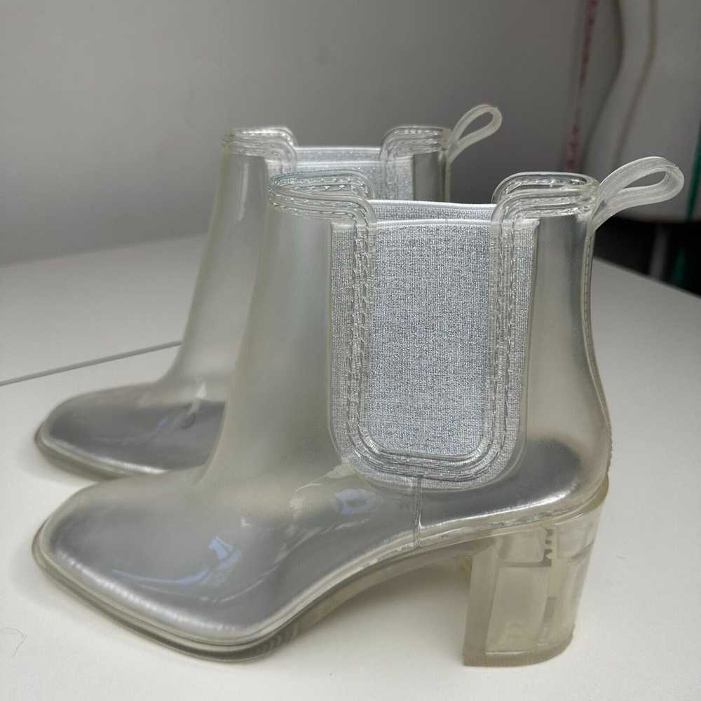 Jeffrey Campbell 60s Clear Silver Rubber Hurrican… - image 12