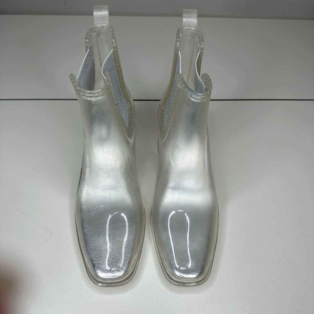 Jeffrey Campbell 60s Clear Silver Rubber Hurrican… - image 2