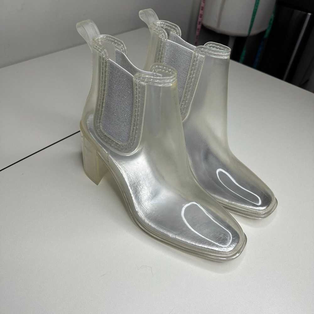 Jeffrey Campbell 60s Clear Silver Rubber Hurrican… - image 4