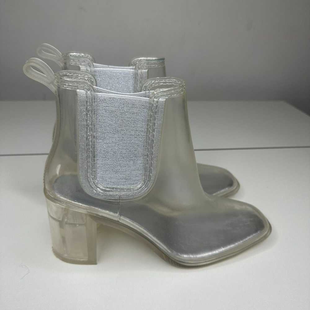 Jeffrey Campbell 60s Clear Silver Rubber Hurrican… - image 5