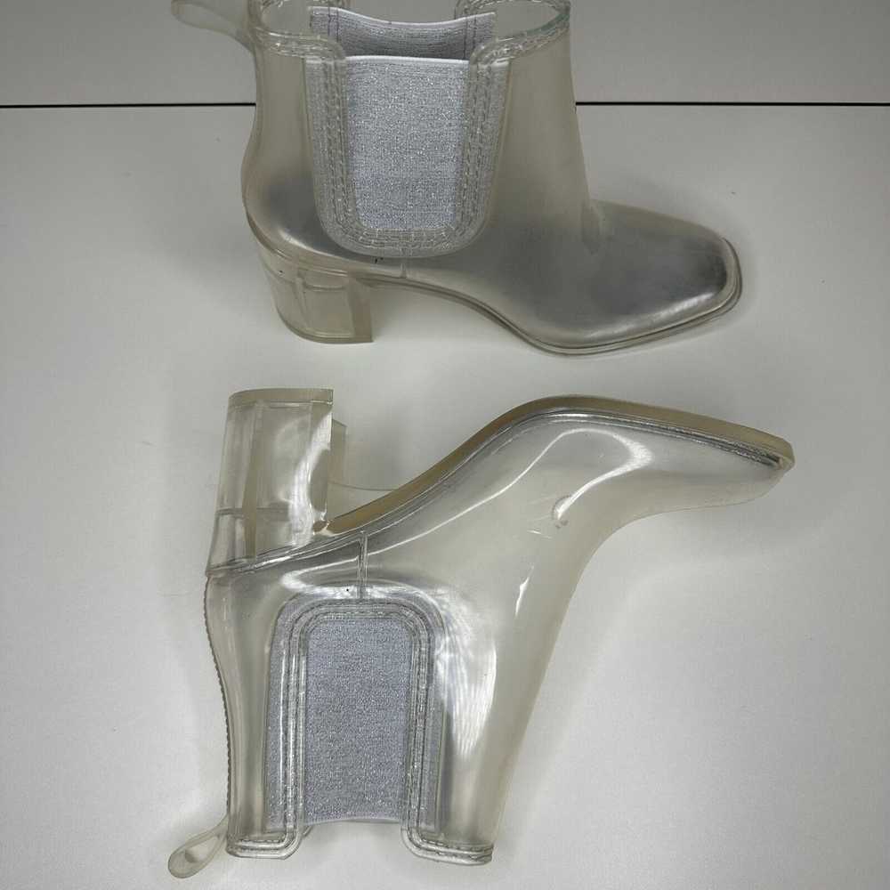 Jeffrey Campbell 60s Clear Silver Rubber Hurrican… - image 7